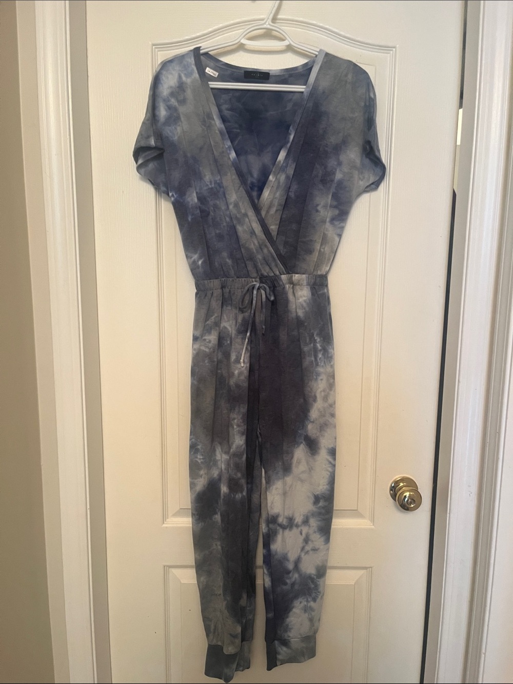 Tie-Dye Navy & Gray Jumpsuit